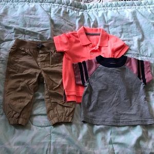 Baby boy pants and shirts bundle